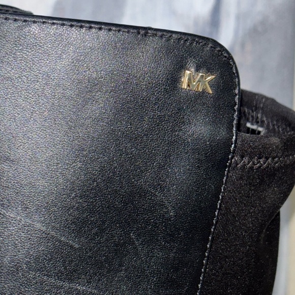 MICHAEL KORS BLACK LEATHER RIDLEY OVER THE KNEE BOOTS SZ 8 - Picture 5 of 15